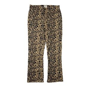 J.Crew Leopard Print Pants Women 29 Tan Black New Kickout Crop Leg AJ540